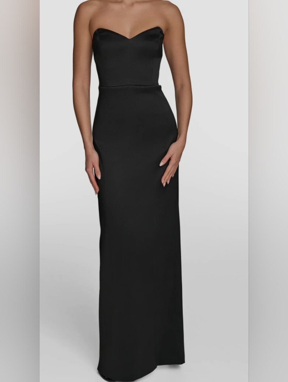 Donna Karan New York Strapless Satin Gown